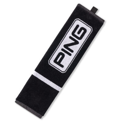 Ping Tri-Fold Golf Towel Black/White P03840-101